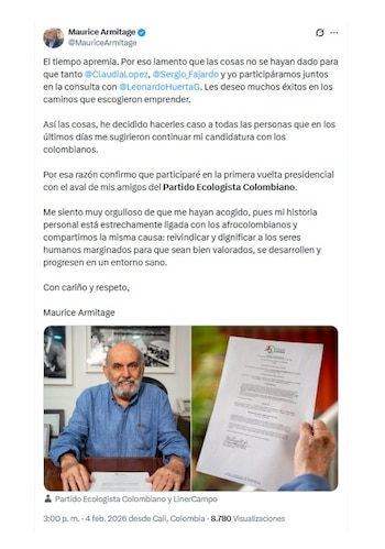 Con este mensaje en sus