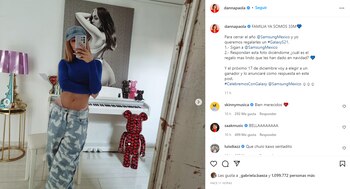 Danna Paola celebra 33 millones