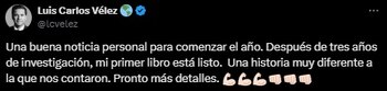 El periodista afirmó que ha