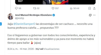 Restrepo no se alejó de