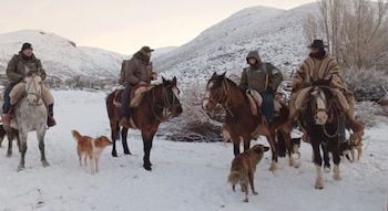 rescate de un arriero en Mendoza