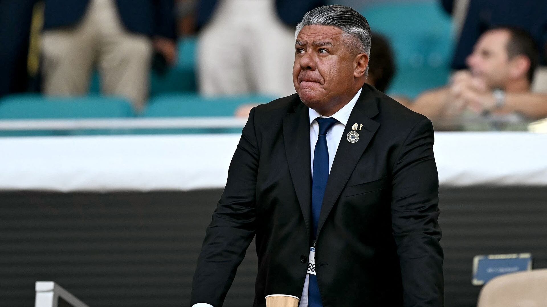Claudio Tapia completará el mandato como representante de Conmebol en el Consejo de FIFA (Foto: Patricia de Melo Moreira / AFP)