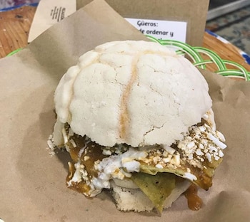 La concha de chilaquiles es