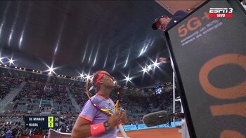 Nadal explota como nunca contra