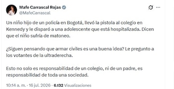- crédito @MafeCarrascal/X