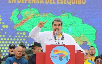 Nicolás Maduro en un acto