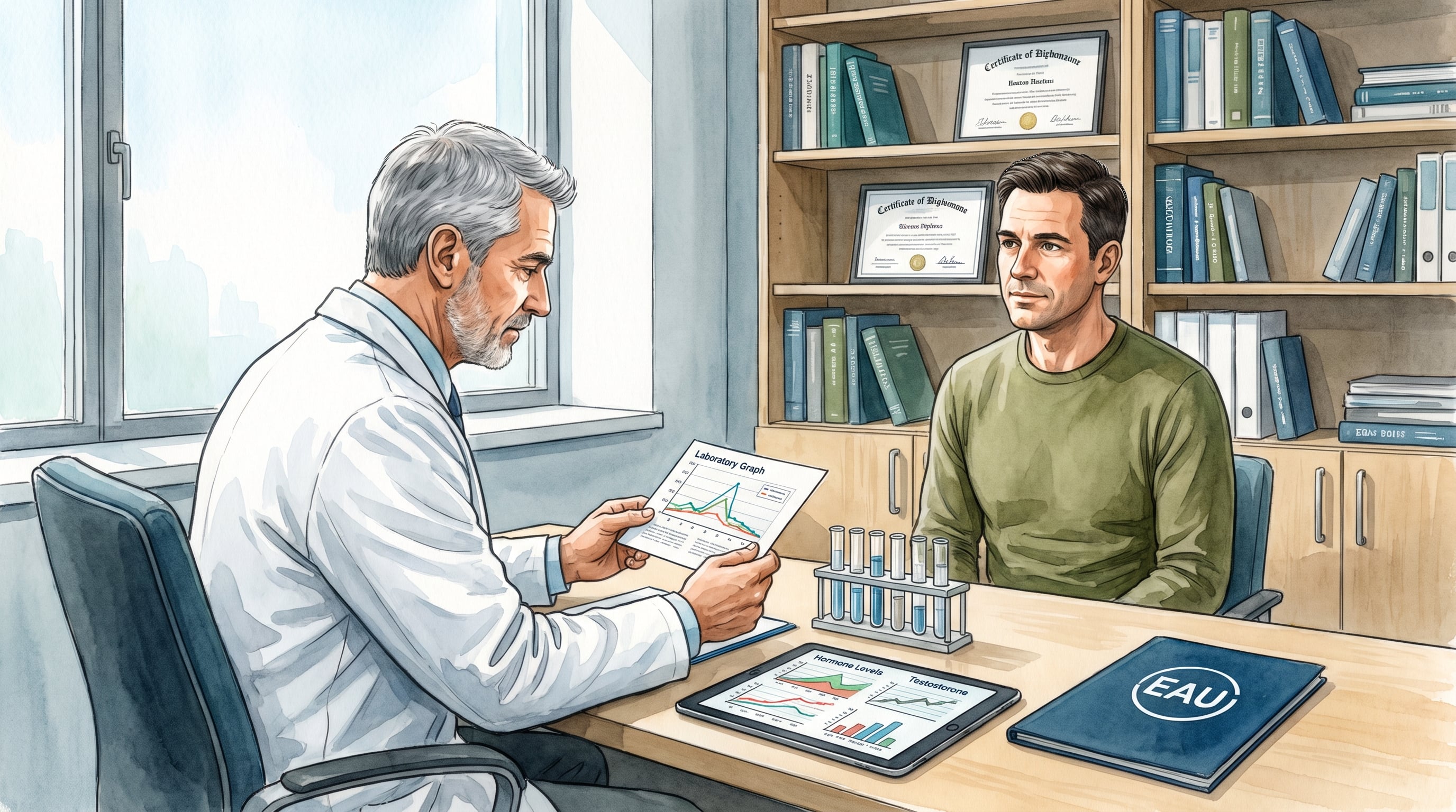 El diagnóstico de hipogonadismo masculino exige comprobar síntomas en la vida cotidiana y confirmar niveles bajos de testosterona con análisis de laboratorio (Imagen Ilustrativa Infobae)