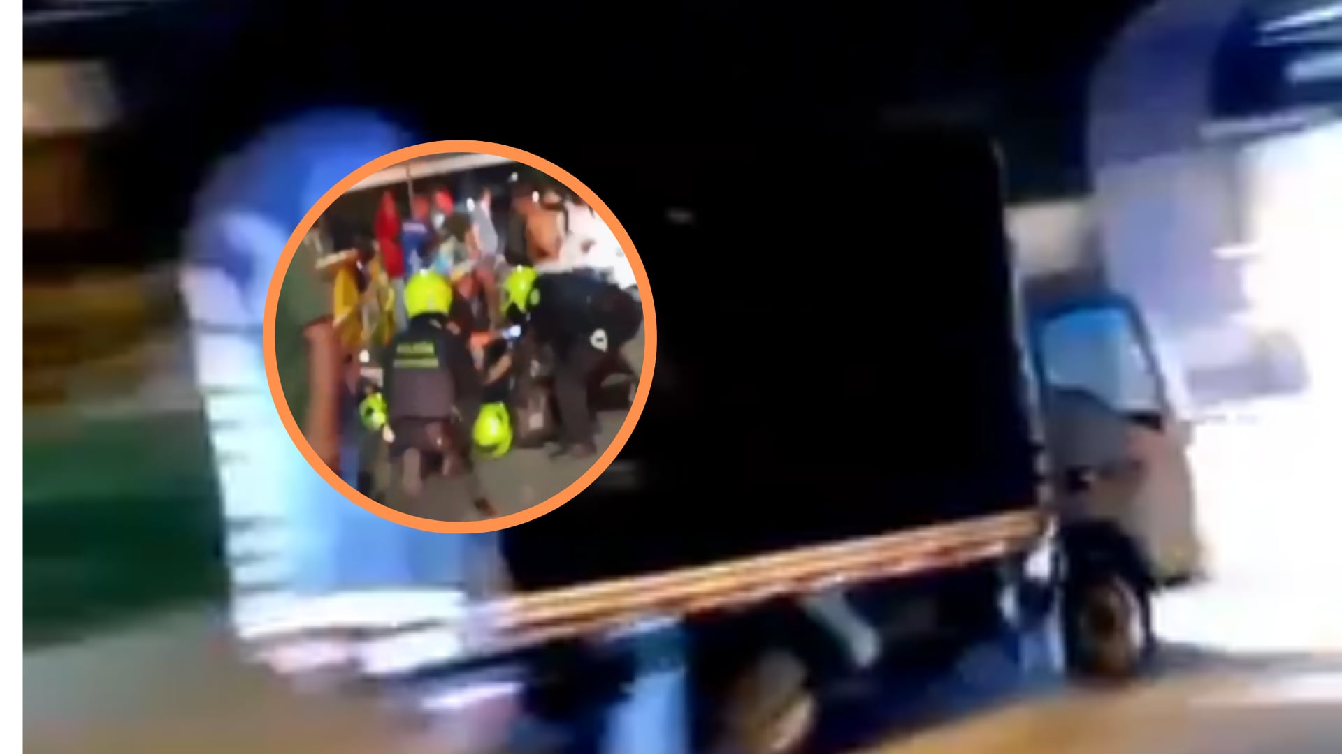 Este es el camión que escapó del control policial. Fue interceptado minutos después - crédito pantallazo redes sociales/X
