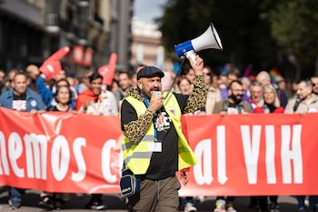 Manifestación Pride Positivo en Madrid.