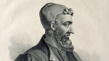 Claudio Galeno, litografía de Pierre Roche Vigneron, ca. 1865. (Wikimmedia Commons)