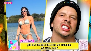 Paloma Fiuza rompe su silencio sobre Mario Hart y descarta problemas con Korina. Captura: Amor y Fuego.