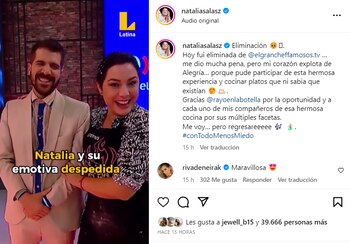 Natalia Salas se despide de