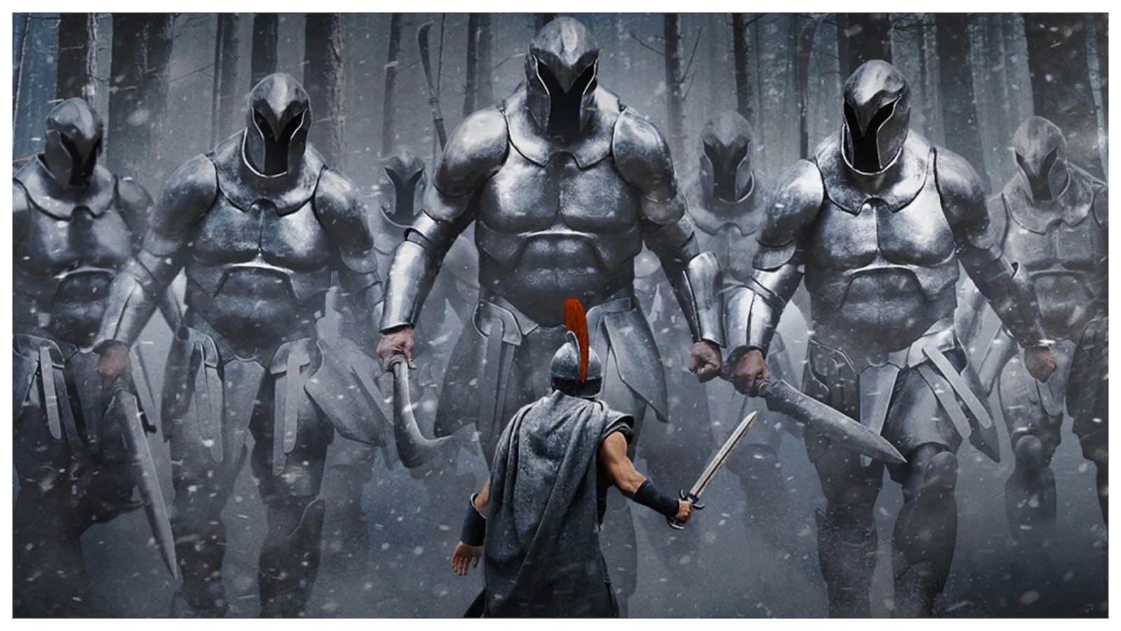 Escena de los gigantes Laestrygonians en