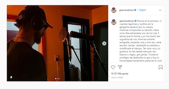 El posteo de Gianinna Maradona