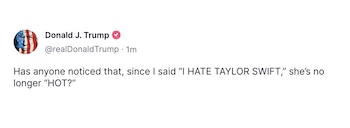 En Truth Social, el presidente