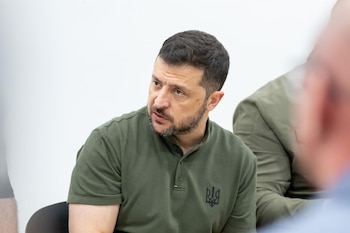 El presidente de Ucrania, Volodimir