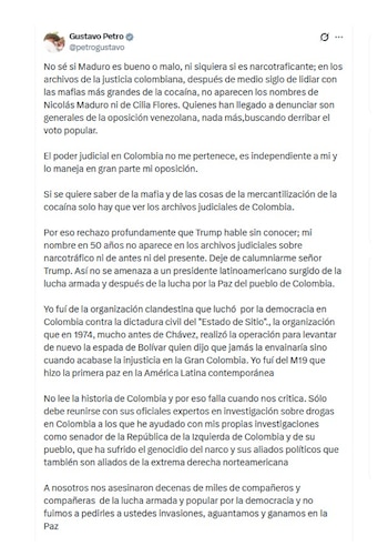 Con este nuevo mensaje en