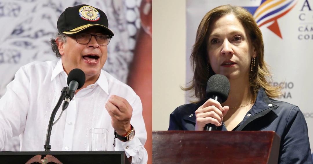 El presidente Gustavo Petro responde a las criticas de María Claudia Lacouture sobre relaciones con Estados Unidos- crédito Sergio Reyes/La Nación/AP y Mauricio Dueñas Castañeda/EFE