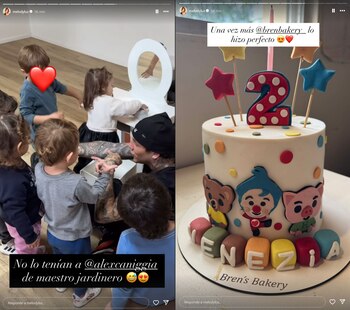 La fiesta incluyó una torta