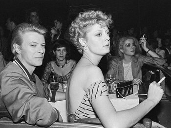 Susan Sarandon con David Bowie