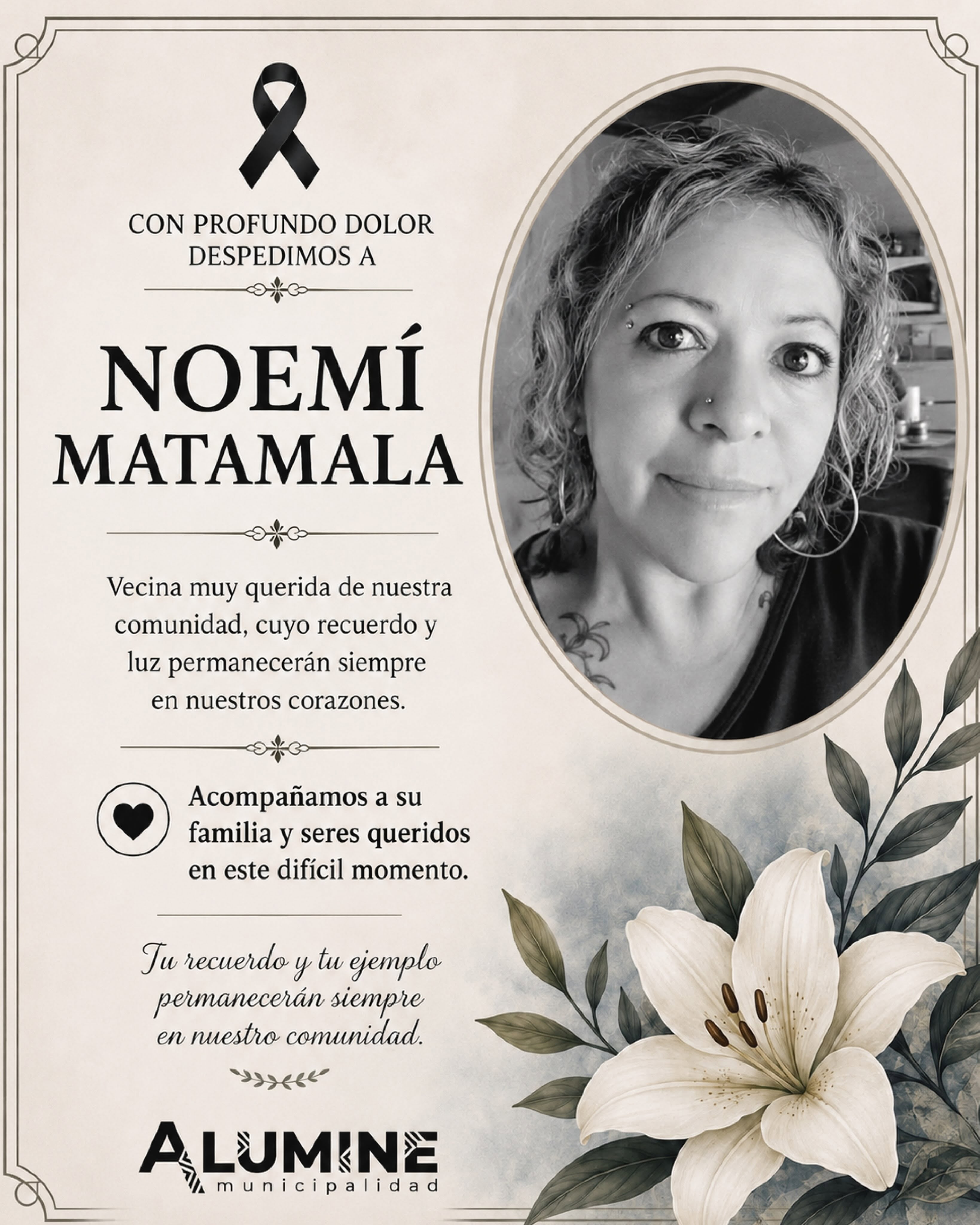 La triste noticia fue comunicada por el Muncipio local