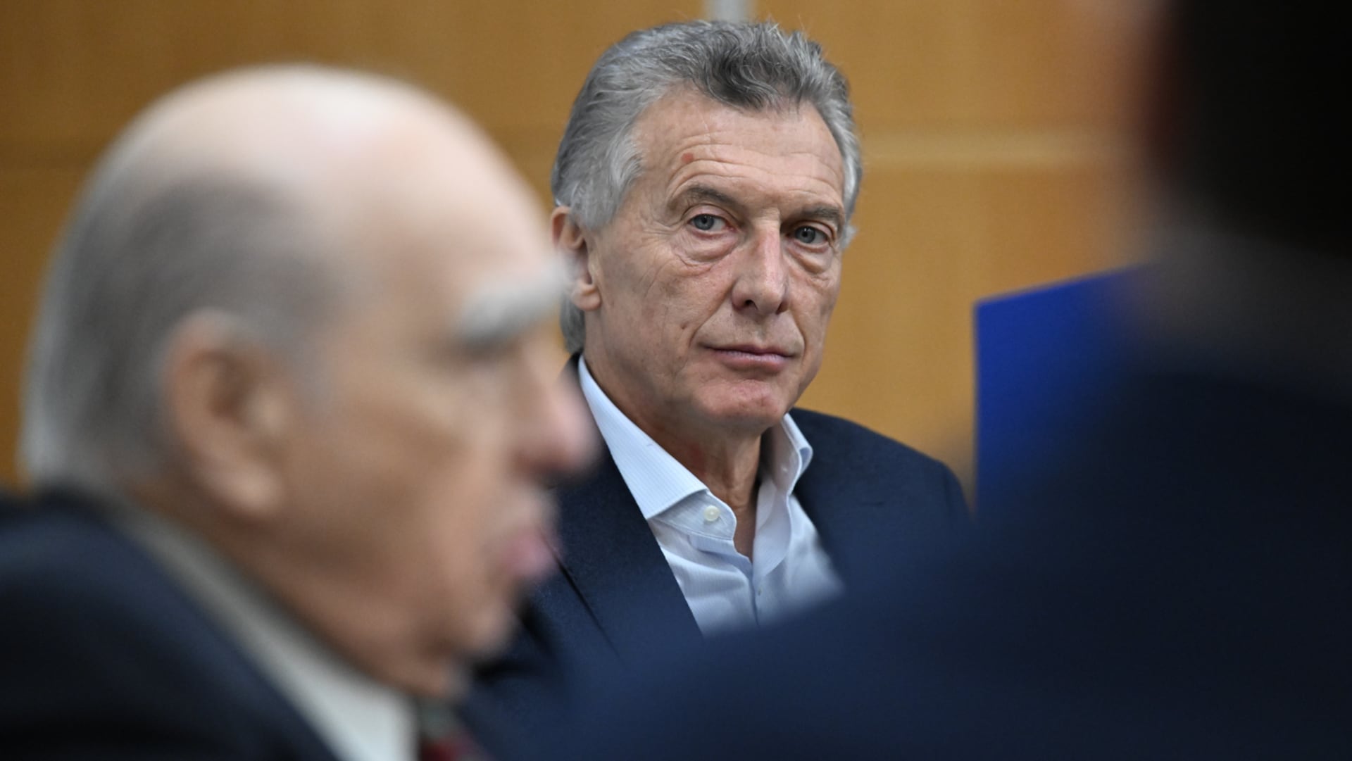 Mauricio Macri, ayer, jueves, en el auditorio de la Universidad Austral (Adrián Escandar)