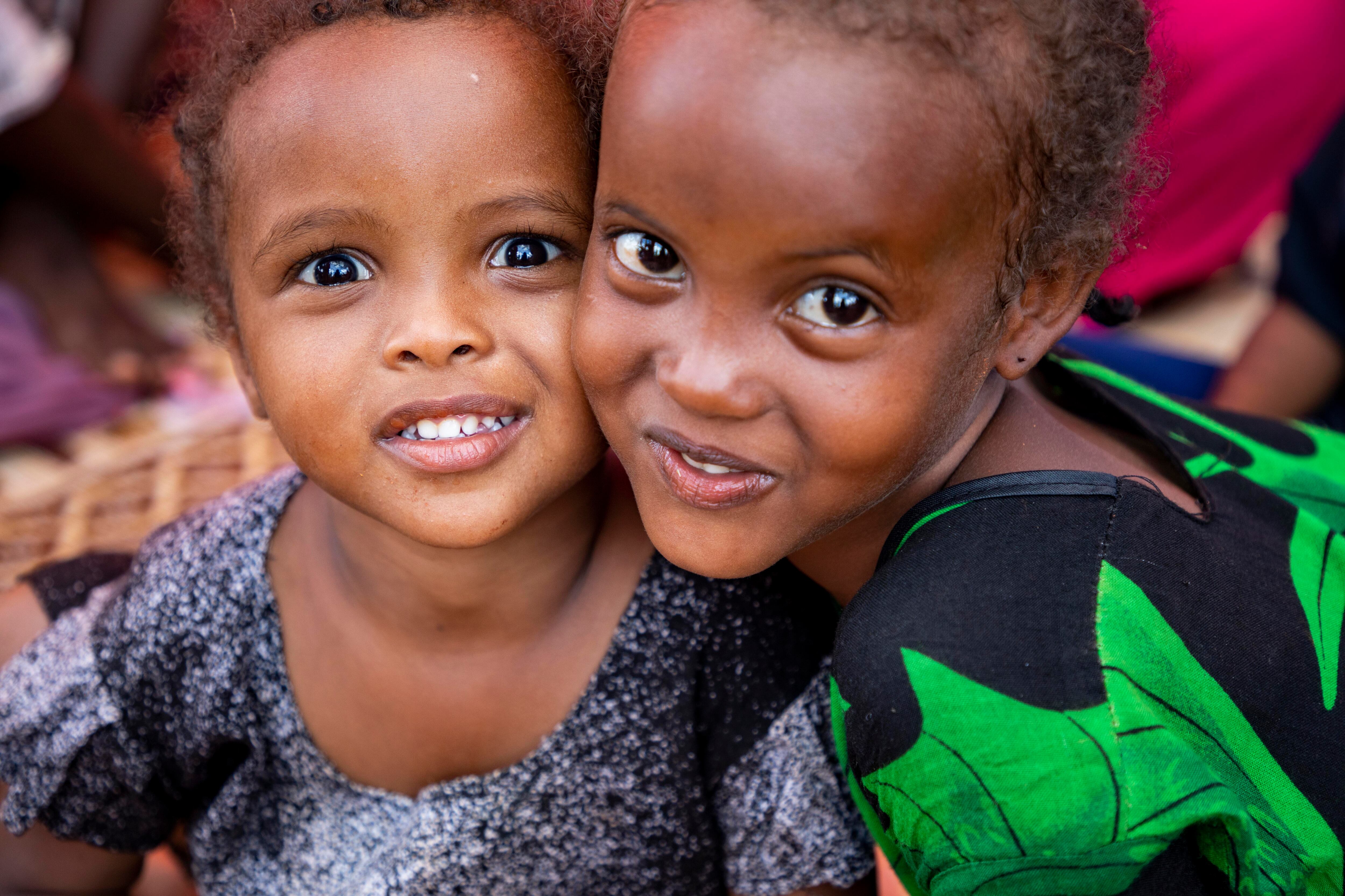 Niños refugiados somalíes, en el asentamiento de Mirqaan, Etiopía (ACNUR - Diana Diaz)