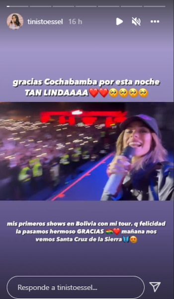 Tini Stoessel le agradeció el