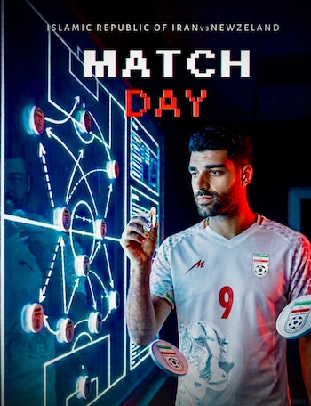Adam Taremi sería el delantero titular de Irán y el capitán - crédito @iran_football_federation/Instagram