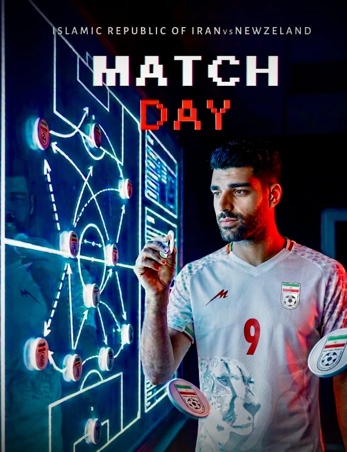 Adam Taremi sería el delantero titular de Irán y el capitán - crédito @iran_football_federation/Instagram