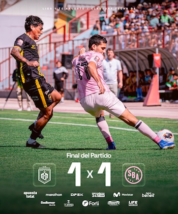 Sport Boys igualó 1-1 con CD Moquegua en la fecha 5 del Torneo Clausura de la Liga 1 2026.