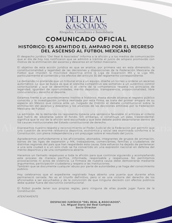 El recurso sirve para análisis de legalidad de las decisiones de la FMF