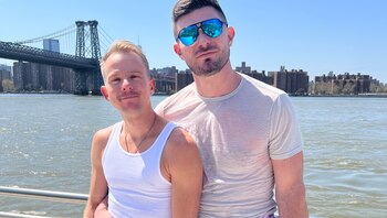 La pareja estadounidense tomó vacaciones