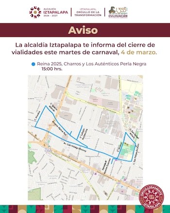 Estas vialidades cerrarán por el