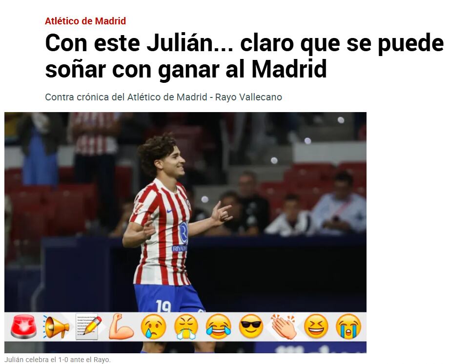 La portada de Marca
