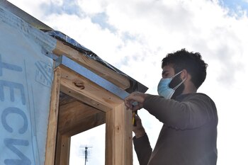 Los techos se aseguran bien,