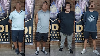 Cuatro de los detenidos, el