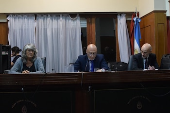 Los jueces Hugo Daniel Navarro,