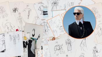 Tras superar los USD 18 millones en ventas anteriores, mil bocetos secretos de Karl Lagerfeld llegan a subasta