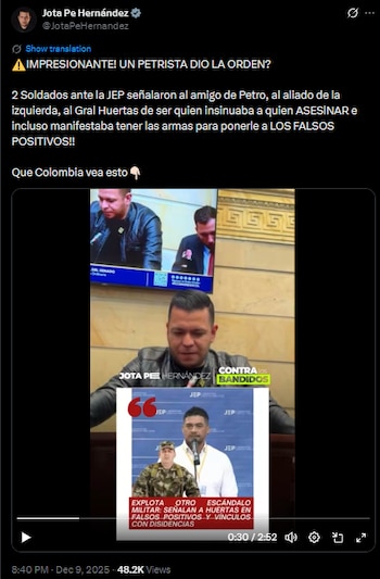 Jota Pe Hernández habló en