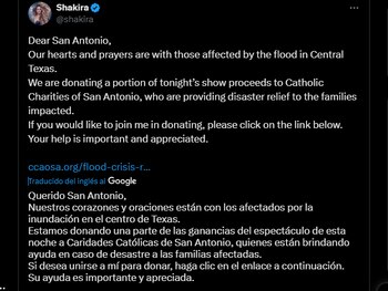 El mensaje de la artista