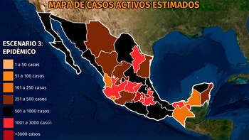 Mapa del coronavirus en México