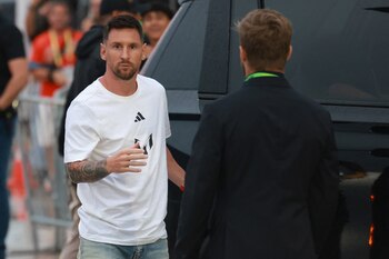 Lionel Messi llegó al DRV