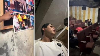 El joven mostró cómo era