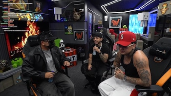 "Yo no fui sincero al hacer las cosas”, confesó Camilo a Westcol y Blessd durante el directo - crédito captura de pantalla Westclips / YouTube