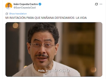 Este fue el último mensaje de Iván Cepeda antes de las elecciones de segunda vuelta - crédito @IvanCepedaCast/X