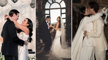 Alta costura, sastrería y cambios de look: cómo las celebridades transformaron sus bodas en una pasarela