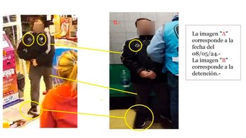 La campera que llevaba el