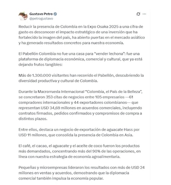 Gustavo Petro afirmó que la