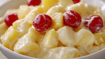 La ensalada de manzana navideña